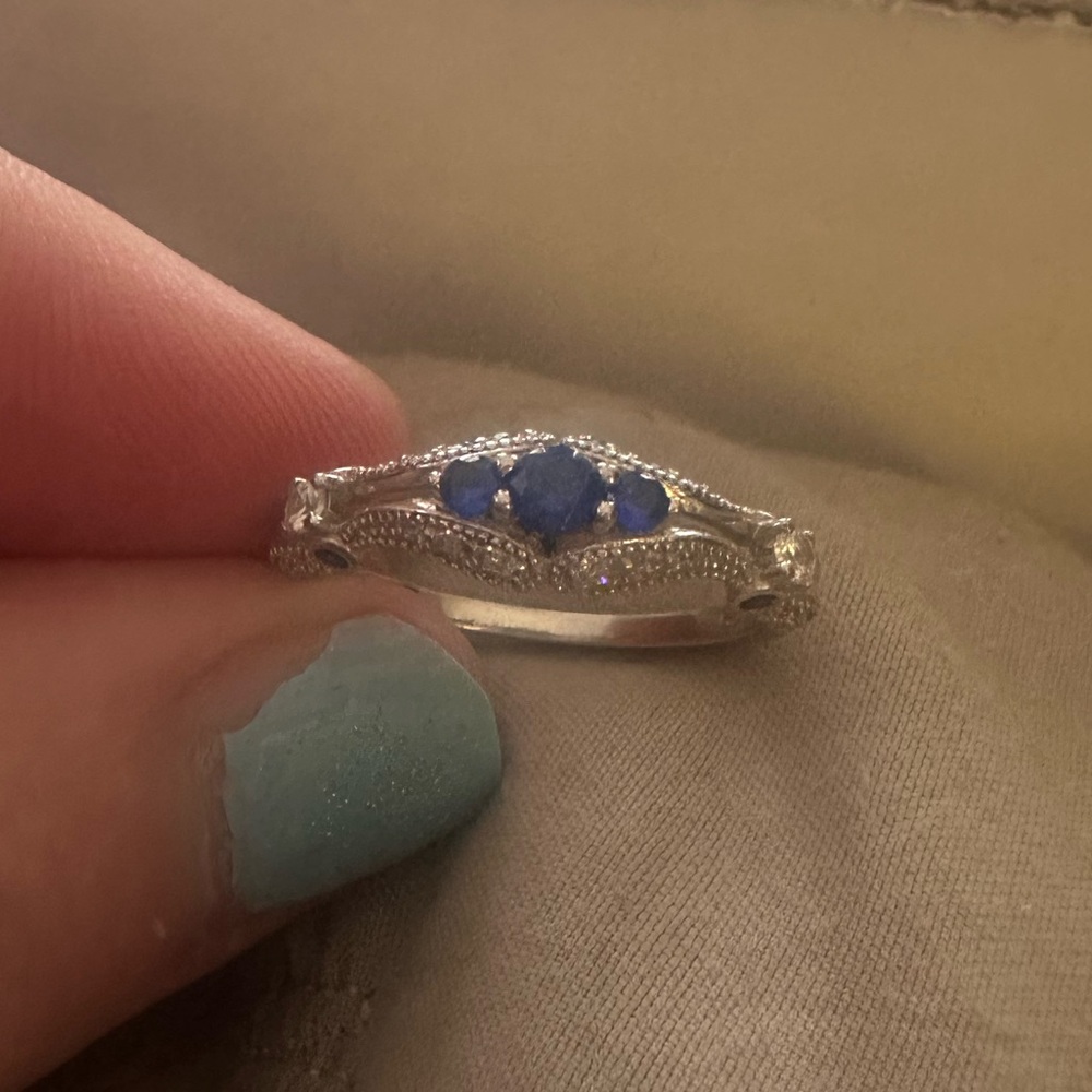 Lot of 5 sterling silver rings size 9 - Picture 4 of 10